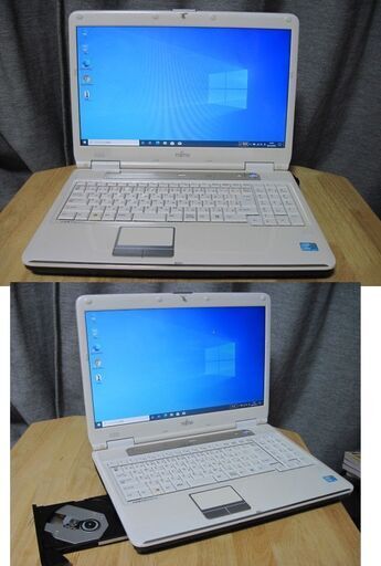 白いPC富士通.LIFEBOOK NF/G60T Core i3-330M 2.13GHz/8G/新古品SSD240G/DVD-RW/商品、汚れ、傷有り　代引き配送対応可能