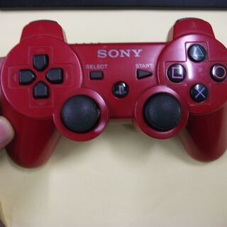 PS3　コントローラー　レッド　ジャンク品です