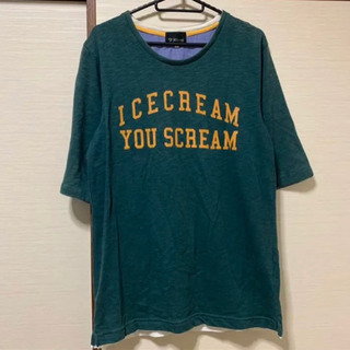 【ネット決済】タケオキクチ カレッジロゴTシャツ M グリーン