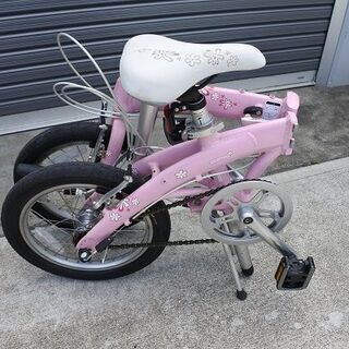 DAHON(ダホン)ピンクのかわいい折り畳み自転車！内装3速