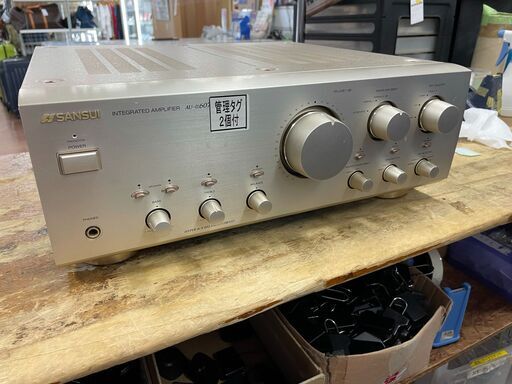 SANSUI　プリメイアンプ　AU-A６０７XR　レトロオーディオ