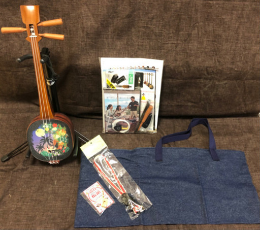 【展示美品】【送料無料】ミニマム三線14点セット