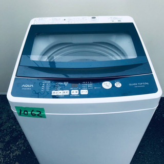 ④✨2019年製✨1062番 AQUA✨全自動電気洗濯機✨AQW-BK50G‼️