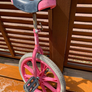 【ネット決済】一輪車　ピンク　18インチ