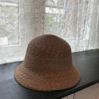 天然草　婦人帽子　56cm位
