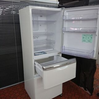 ID 972056 三菱 335L 2014年製 MR-C34X-W 後ろ取手なし