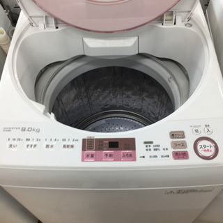 ＳＨＡＲＰ（シャープ）の洗濯機２０１６年製（ＥＳ－ＧＶ８Ａ）です