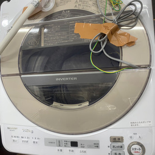 2019年製　sharp 7.0kg.   ES-SH7C-N