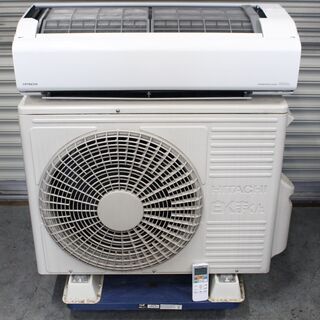 T180) ★美品★ HITACHI 日立 白くまくん RAS-V56G2 ルームエアコン 18年製 18畳用 5.6kw 単相200V ステンレス・クリーン