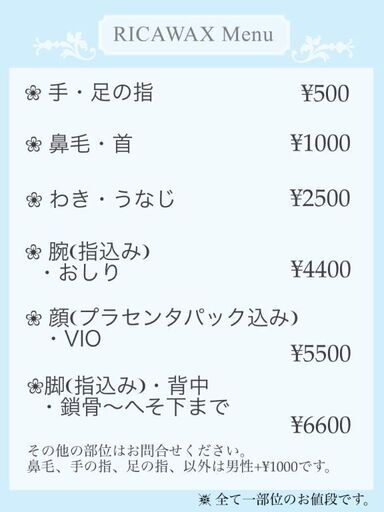 オーガニックワックス脱毛 ぽみー 中頭のその他の無料広告 無料掲載の掲示板 ジモティー