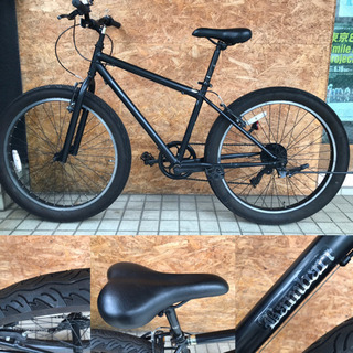 BAMBARI マットブラック FAT自転車 26インチ 6S | energysource.com.br