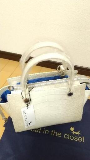 cat in the closet クロコダイル型押し2wayレザーバック