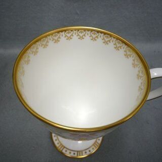 ナカヤマ ボーンチャイナ カップ＆ソーサー 金彩 紅茶 コーヒー ステム碗皿 花 Japan 札幌市手稲区