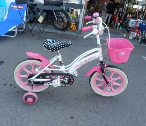 子供用自転車 16インチ ピンク 補助輪付き カゴ ベル キッズサイクル 可愛い 女の子用 札幌 西野店