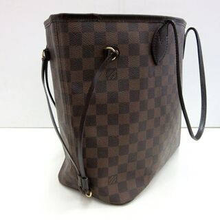 本物 ルイヴィトン ダミエ ネヴァーフル MM トートバッグ ショルダー
