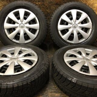 BS BLIZZAK VRX 195/65R15】スタッドレス【トヨタ 純正スチール