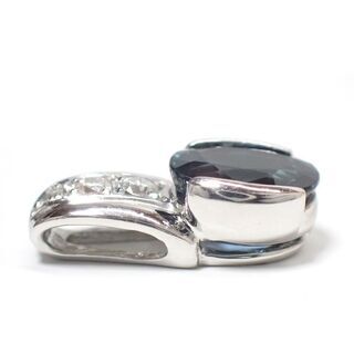 E453 ジュエリーマキ ネックレストップ Pt850 ダイヤ サファイア