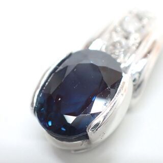 E453 ジュエリーマキ ネックレストップ Pt850 ダイヤ サファイア ジュエリーマキ - ジュエリーマキ MAKI ヘイローデザインペンダント