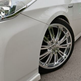 WEDS レオニスTR ミラーカット PCD100 5H 7J/47 ガリ傷なし(^^)/ 215/