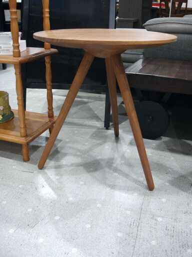 【モノ市場 東海店】日進木工 ROUND TABLE「TRITON」ブラックウォールナット