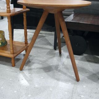 【モノ市場 東海店】日進木工 ROUND TABLE「TRITON」ブラックウォールナット