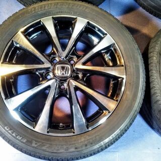 夏 ステップワゴン純正【美品アルミ】ホンダ純正 スパーダ 17インチ【富山 手渡しもOK】ストリーム RK ステップワゴン アコード 205/55R17 中古 4本