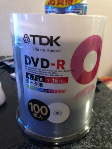TDK DVD-R データ用　1-16倍速対応　未使用新品