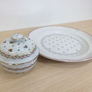 【美品】フラワーベース 小花柄 食器2点セット FLORANCE...