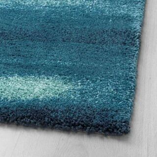 美品☆IKEA (イケア) SÖNDERÖD ソンデロード カーペット ラグ ブルー 