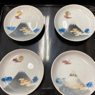 【ネット決済】骨董 アンティーク 富士山柄 お皿 