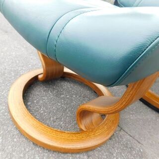 良品 EKORNES エコーネス ストレスチェア オットマン付き リクライニングチェア 北欧家具