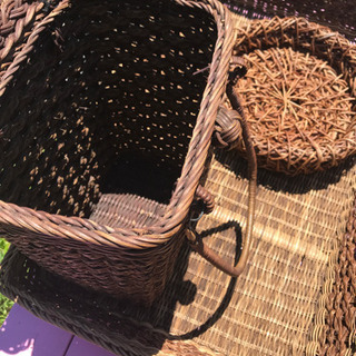 あけび＆籐のカゴ