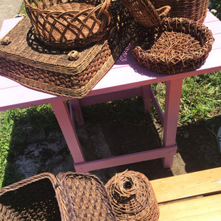 あけび＆籐のカゴ
