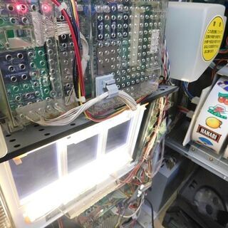 動作品 4号機 エレコ 花火百景 コイン不要機 台キー、設定キー付き パチスロ実機 スロット台