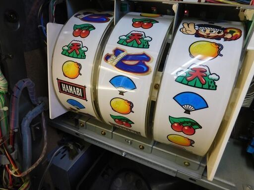 動作品 4号機 エレコ 花火百景 コイン不要機 台キー、設定キー付き