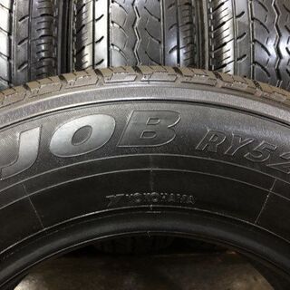 YOKOHAMA JOB RY52 195/80R15 107/105L LT 15インチ 夏タイヤ 4本 2016年製 バリ溝 キャラバン ハイエース等　(TE553) クレジットカード QR決済可能