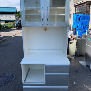 N652☆ユーアイ製☆レンジボード☆カップボード☆食器棚☆幅770mm