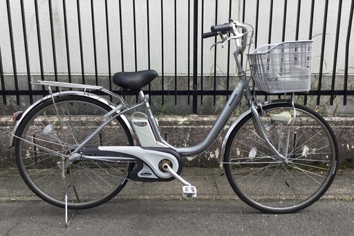 ＜動作車＞パナソニック・電動アシスト自転車・内装3段変速・26インチ・充電器付・洗車ワックスでピカピカ♪不要自転車引き取り有