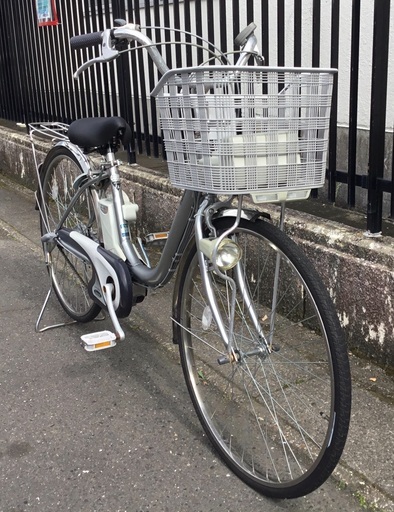 ＜動作車＞パナソニック・電動アシスト自転車・内装3段変速・26インチ・充電器付・洗車ワックスでピカピカ♪不要自転車引き取り有 動作車＞パナソニック・電動アシスト自転車・内装3段変速・26インチ