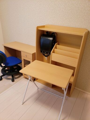 デスクセット（机+椅子+ランドセラッカー）