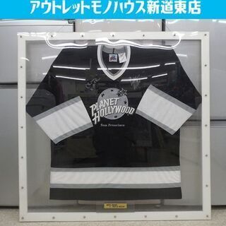 プラネット・ハリウッド ブルースウィルス/デミムーア サイン付き 額入り ホッケーシャツ Planet Hollywood 札幌市東区 新道東店 プラネット・ハリウッド ブルースウィルス/デミムーア サイン付き 額