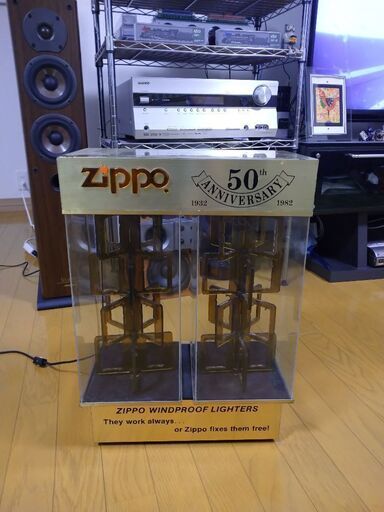 激レア Zippo 50周年記念店頭ショーケース