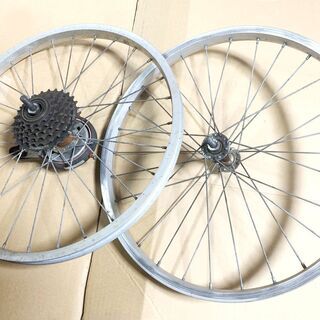 20インチ自転車　前輪後輪ホイール　shimano6段変速　20...