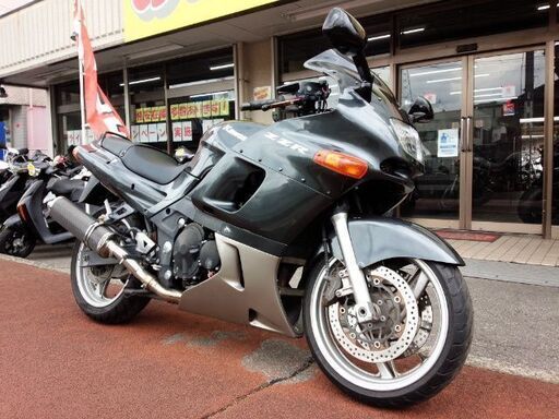 NO.3849　ＺＺＲ４００　Ｎ型　２本出しデルケヴィックカーボンマフラー　ガンメタリック　☆彡