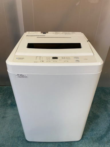 2019年製 maxzen 全自動 洗濯機 5.5kg - JW55WP01WH