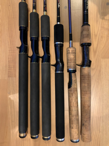 懐かしバスロッド6本セット テムジンなど - その他