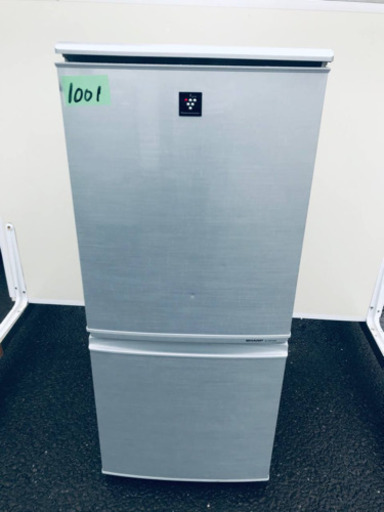 ⑤1001番シャープ✨ノンフロン冷凍冷蔵庫✨SJ-PD14W-S‼️