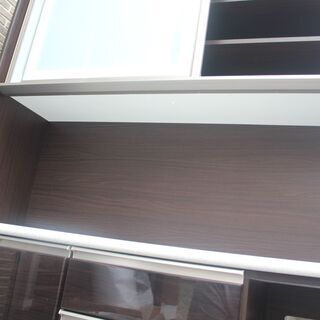 NITORI 高級感 ブラウンキッチンボード、食器棚、幅140cm Used・美品