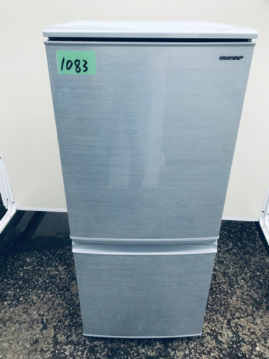 ①✨2019年製✨1083番シャープ✨ノンフロン冷凍冷蔵庫✨SJ-D14E-S‼️