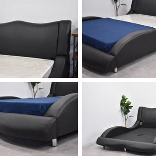【新品】ダブルベッド　マット付き　アウトレット品